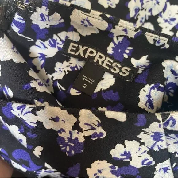 Express floral print pencil skirt - Picture 2 of 6